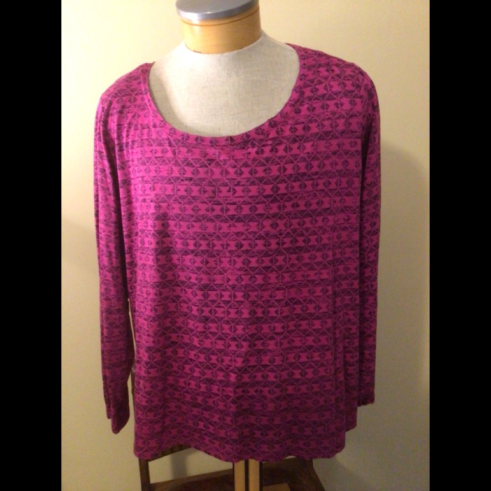 Marc New York Fuchsia/Navy Top